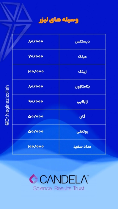 قیمت وسیله های لیزر مو زائد